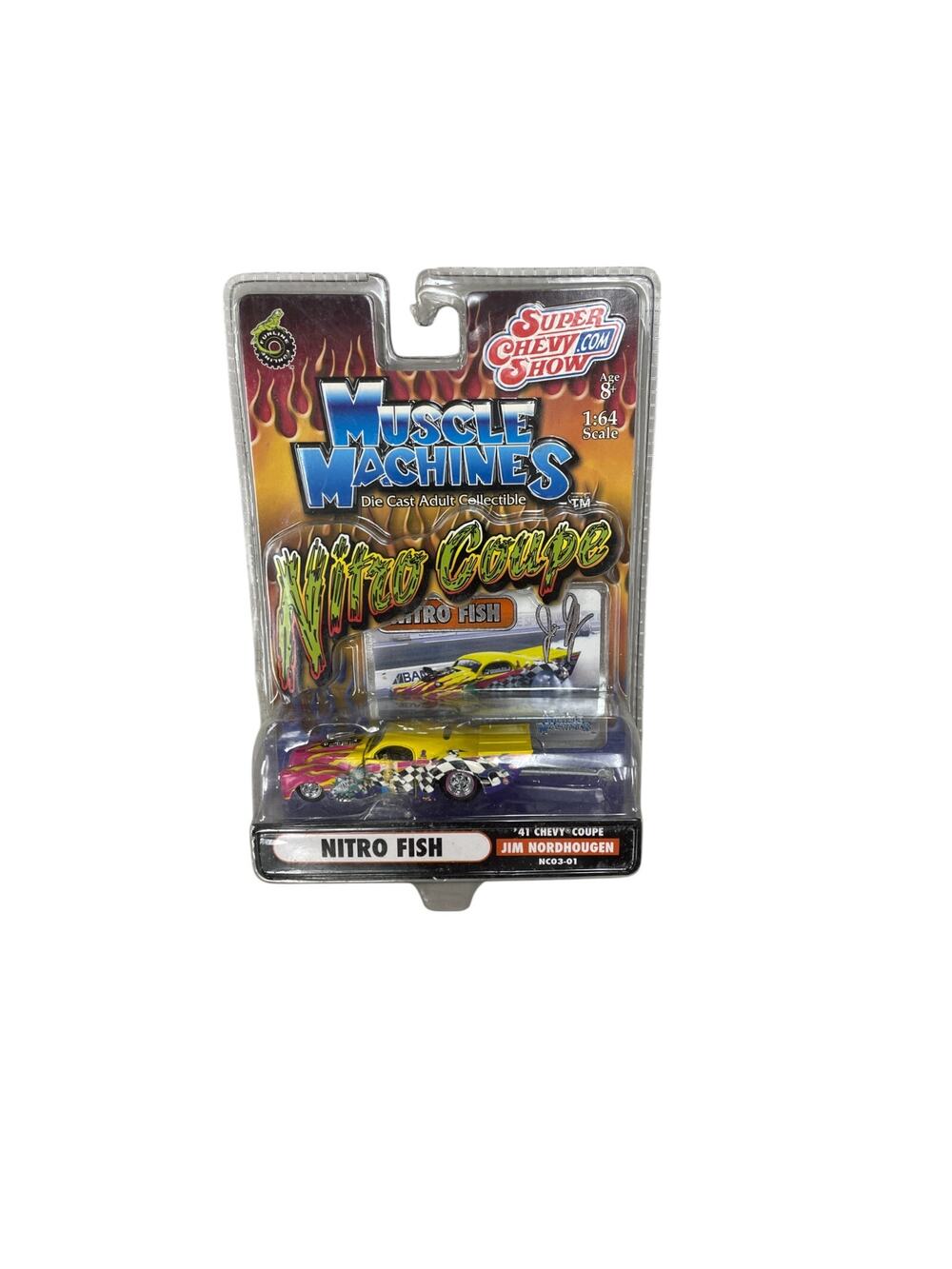Muscle Machines '41 Chevy Coupe Nitro Fish Jim Nordhougen Nitro Coupe 8+ NEW